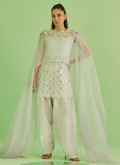 Farah Talib Aziz | Veya A Draped Capsule | Laine Shirt And Drape Dupatta