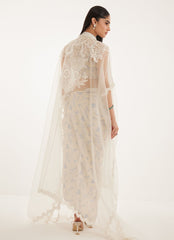 Farah Talib Aziz | Veya A Draped Capsule | Diana Cape With Skirt