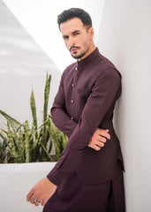 Crafted Premium Classic Kurta Straight Trousers with Traditional Waistcoat