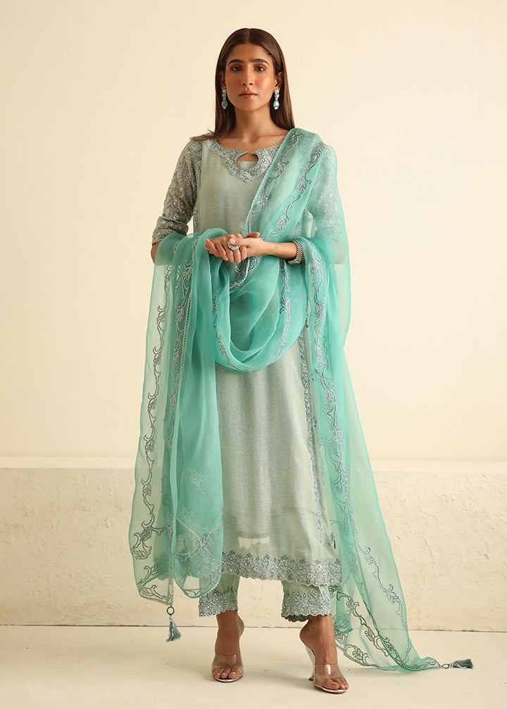 Umsha | Luxury Pret | MISTY SKY BLUE