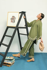 Sahar | Pret Essentials Winter 25 | Olive Luxe