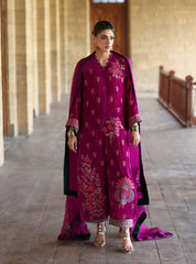 Zainab Chottani | Velura Velvet Edit 25 | Mulberry Long Shirt