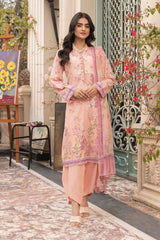 LSM | Embroidered and Printed Lawn | LG-MM-0302