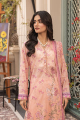 LSM | Embroidered and Printed Lawn | LG-MM-0302