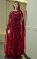 Threads and Motifs | Formal Dresses 25 | Embroidered Jacket With Tube And Skirt