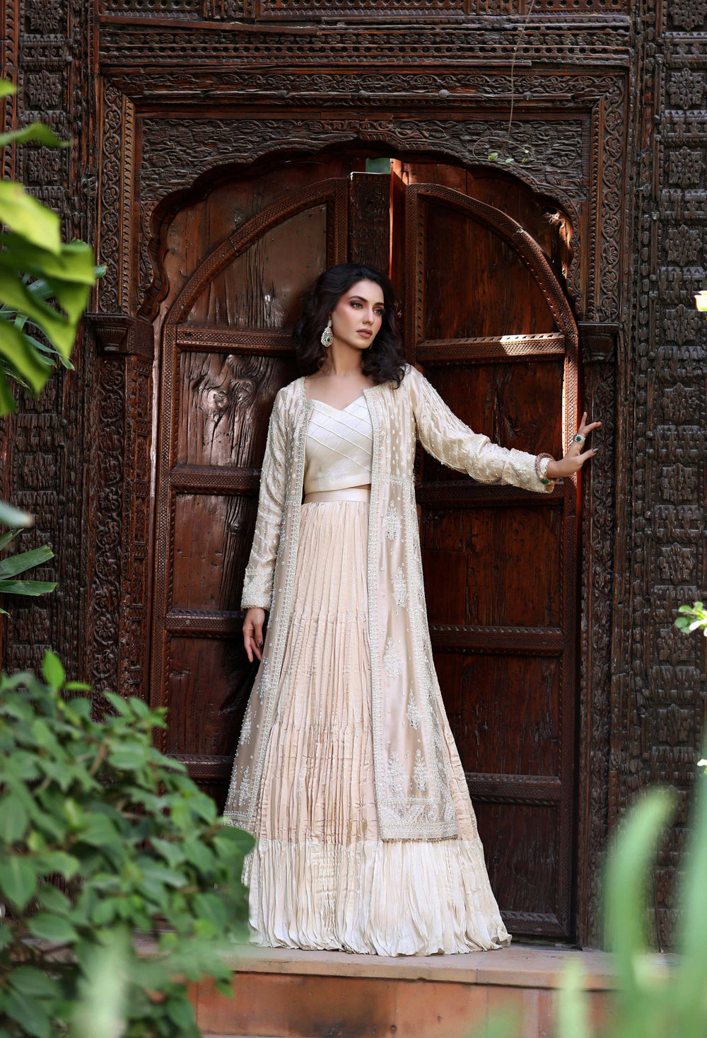 Wahaj M Khan | Nur Festive | Gold White Resham Nur Jacket
