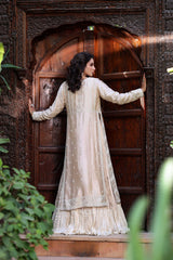 Wahaj M Khan | Nur Festive | Gold White Resham Nur Jacket