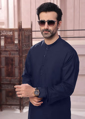 (3 Piece) - Navy blue Suit with Matching Waistcoat