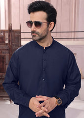 (3 Piece) - Navy blue Suit with Matching Waistcoat