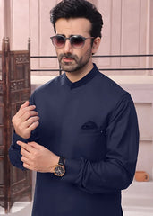 (3 Piece) - Navy blue Suit with Matching Waistcoat