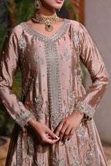Wahaj M Khan | Nur Festive | Coffee Maroon Gold Luxe Nur LS
