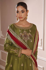 Wahaj M Khan | Banno Formals | DHANI MAROON BANO2 PALLAZZO SET