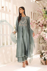 Wahajmkhan | Sitara Formals | SCHOOL GREY KAFTAN OUTFIT