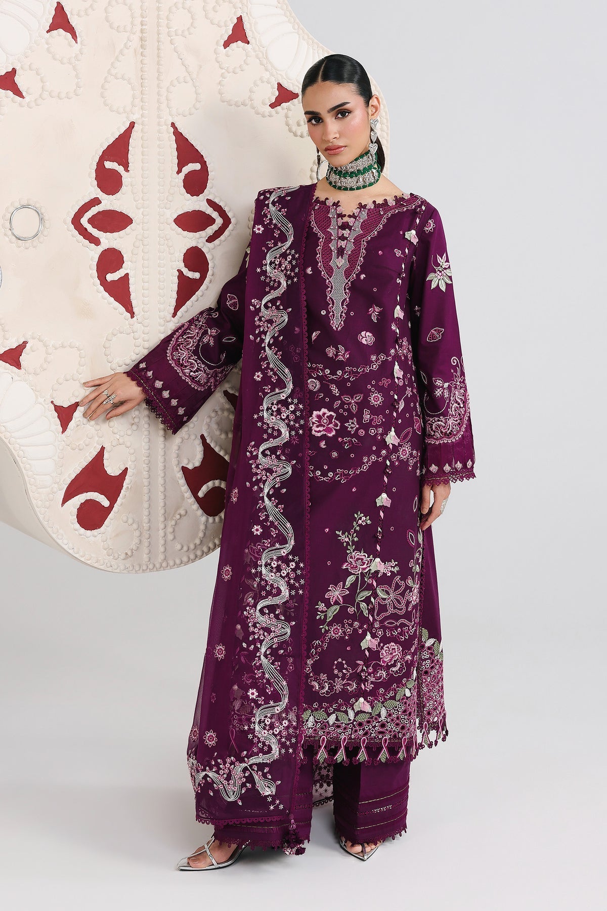 Qalamkar | Festive Lawn 26 | QFL-10 TRESA