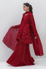 Chic Ophicial | Aarzu Luxe Pret | Red Radiance