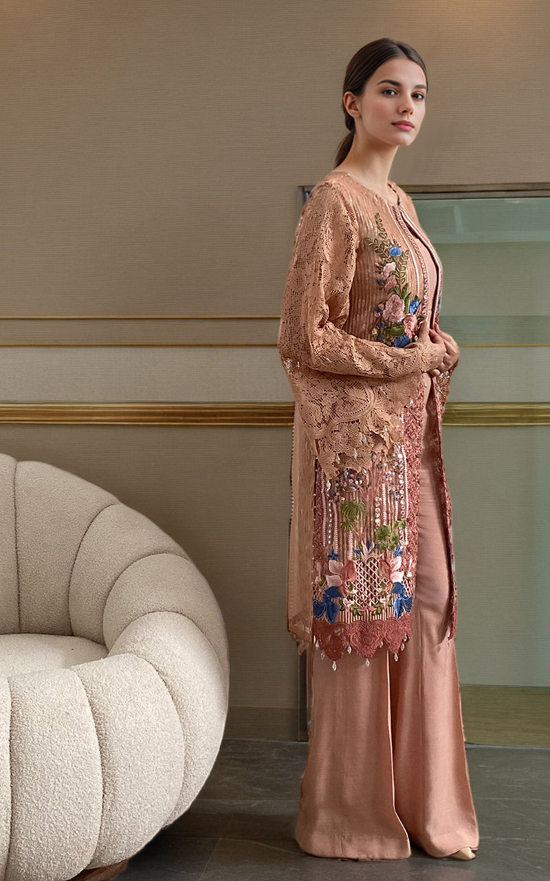 Threads and Motifs | Formal Dresses 25 | Organza Embroidered Jacket