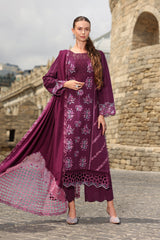 Rangrasiya | Carnation Luxury Shawl Edit | Affogato