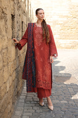 Rangrasiya | Carnation Luxury Shawl Edit | Cardamom