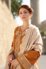 Rangrasiya | Carnation Luxury Shawl Edit | Cappuccino