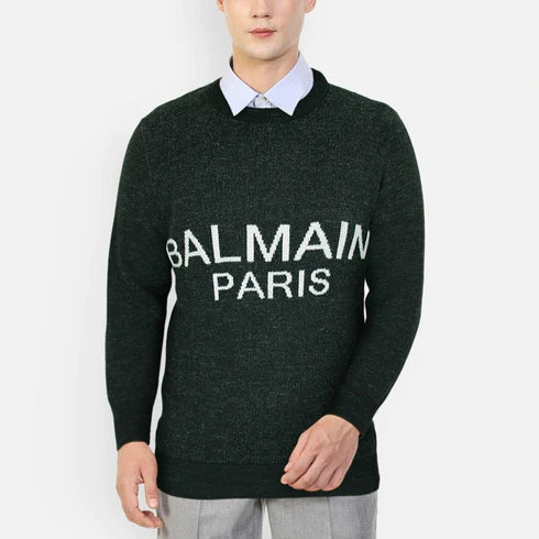 Balmain Dark Green Sweater