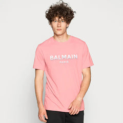 Balmain S Pink T-Shirt For Men