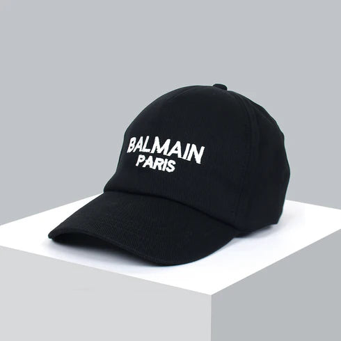 Balmain Black BW Basic B Cap For Men
