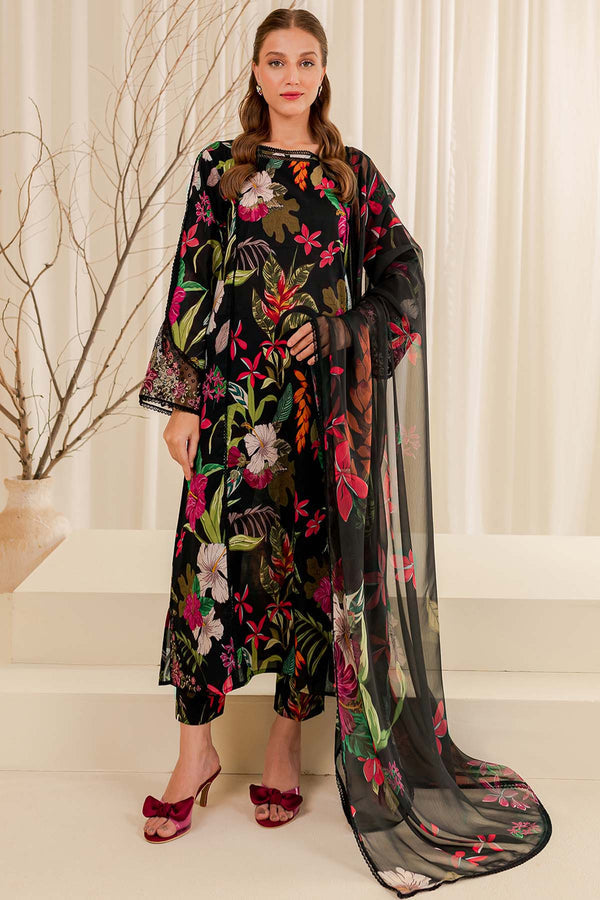 Farasha | Printed Essentials | Ebony Passion