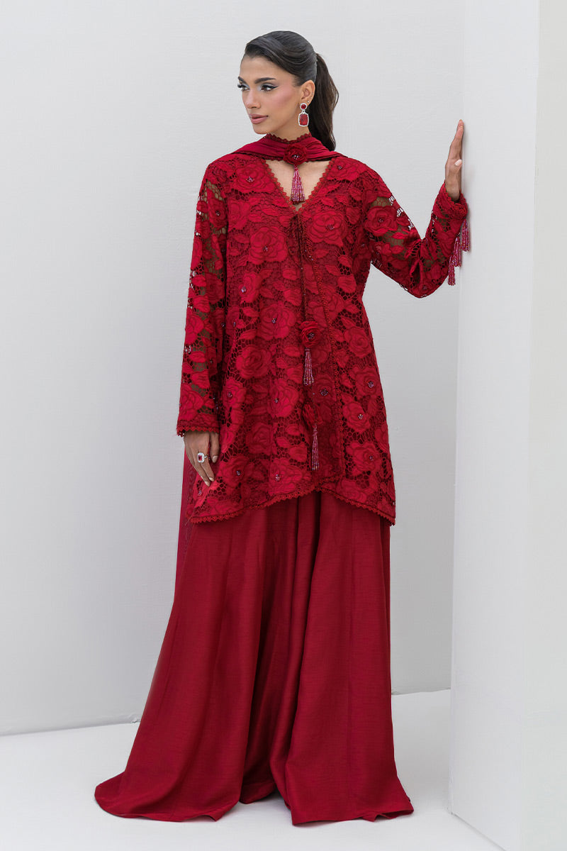 Chic Ophicial | Aarzu Luxe Pret | Red Radiance