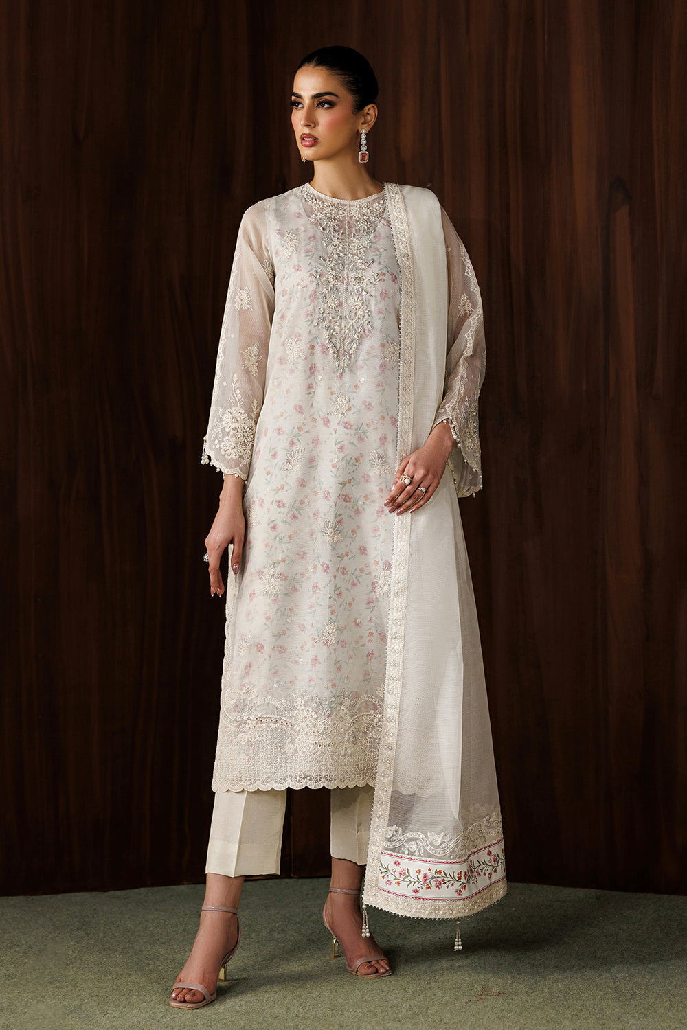 Baroque | Formals Collection | EMBROIDERED COTTON NET UF-4440