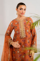 Baroque | Formals Collection | EMBROIDERED COTTON NET UF-701