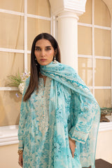 LSM | Embroidered and Printed Lawn | LG-MM-0221