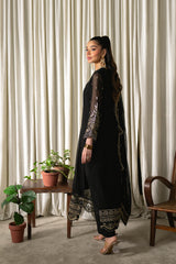 Neeshay | Ready to Wear Chiffon | RTW-CHFN-03 Black