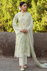 Cross Stitch | Premium Lawn 24 | LIME PRIMROSE