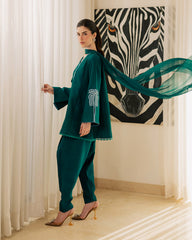 Sadaf Fawad Khan | Eva Luxury Pret 26 | Viridian