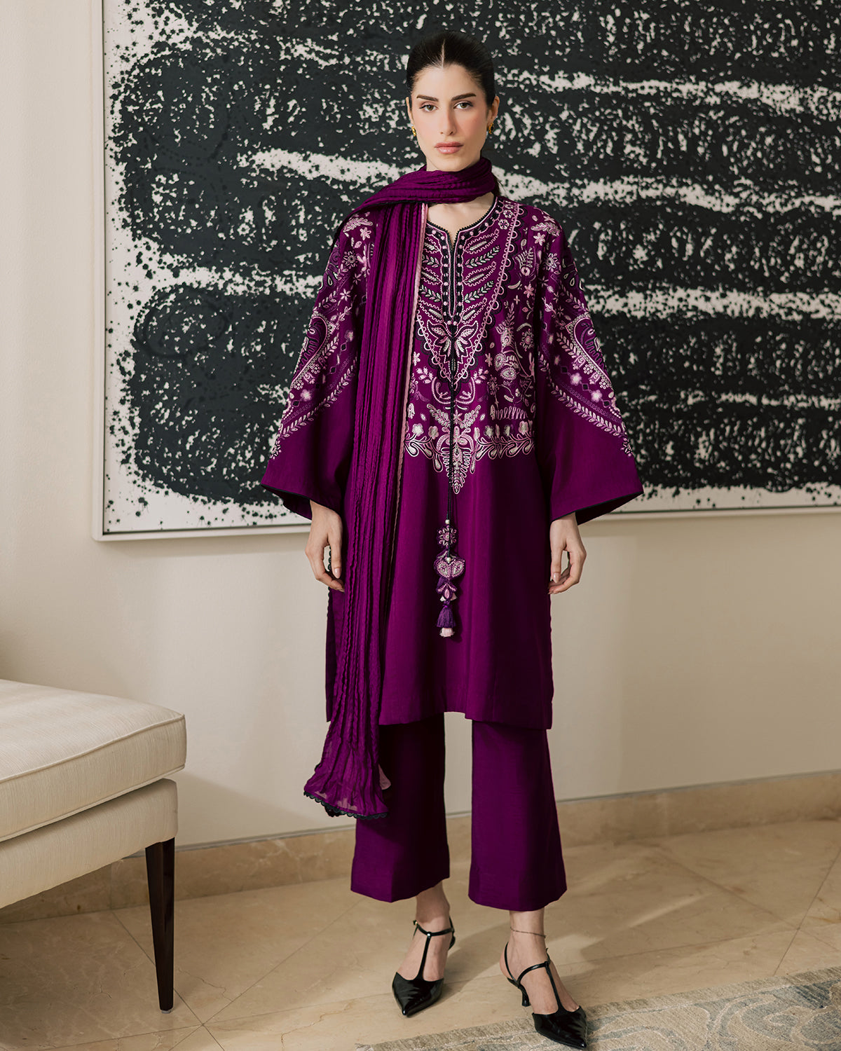 Sadaf Fawad Khan | Eva Luxury Pret 26 | Tyrian