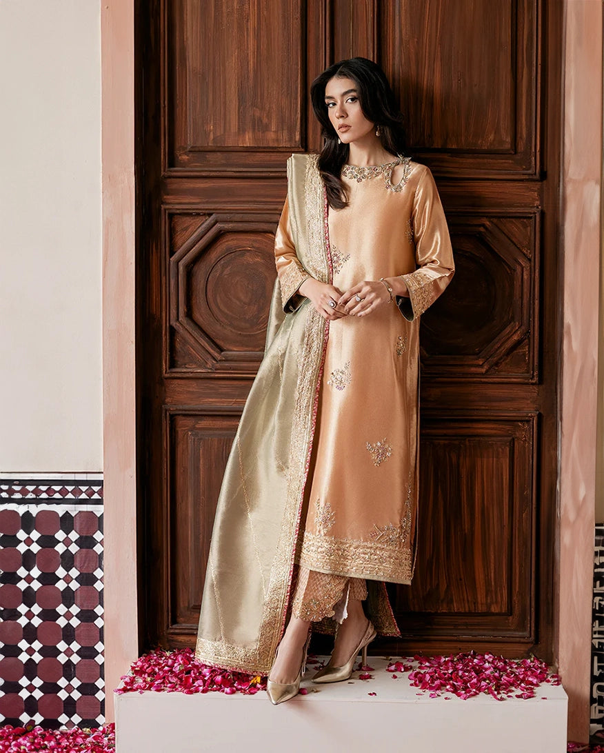 Mushq | Sunehri Lama Silk | Parisa | Zayan Clothing UK