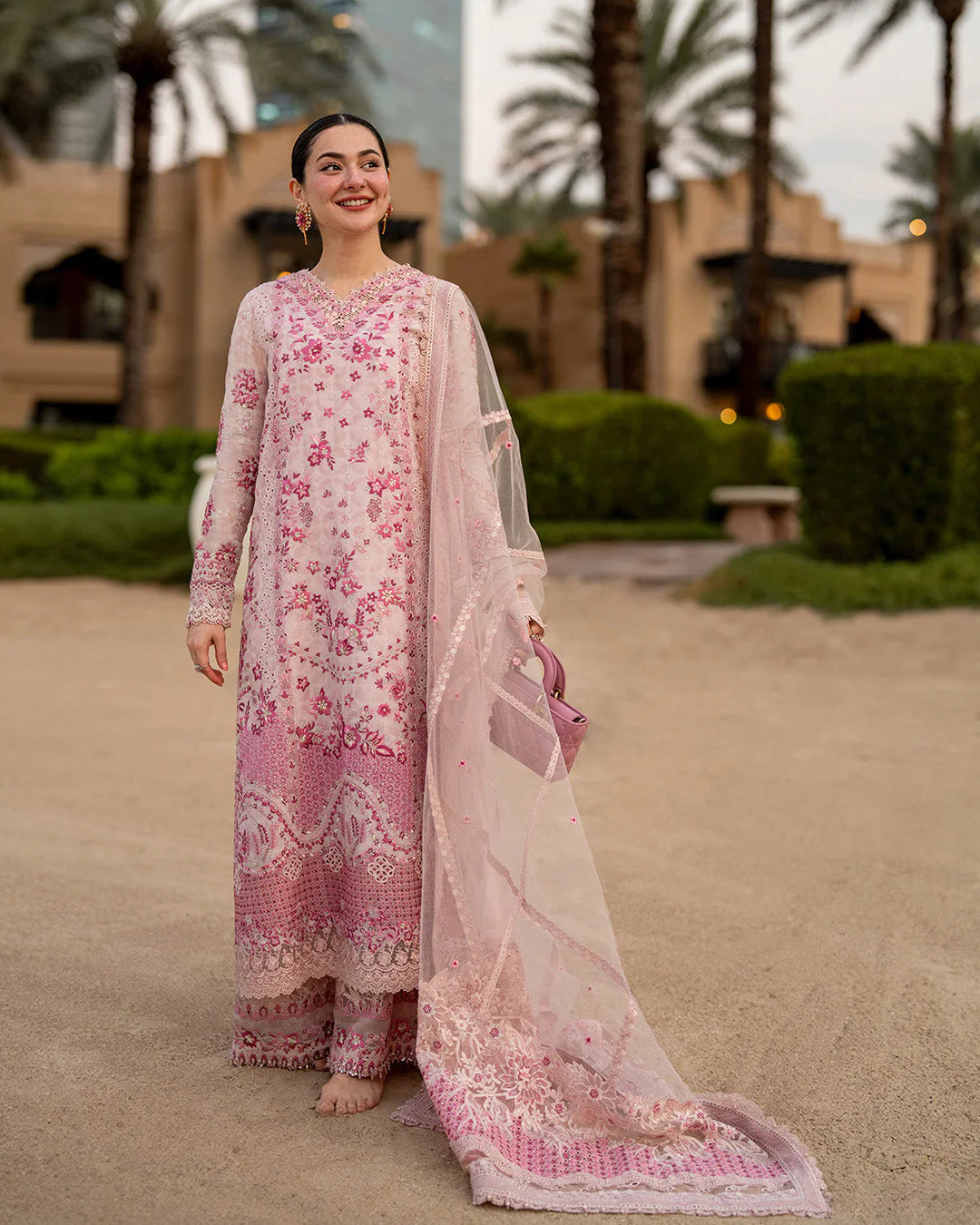 Aya Luxury Lawn Lamija - Faiza Saqlain 3-Piece
