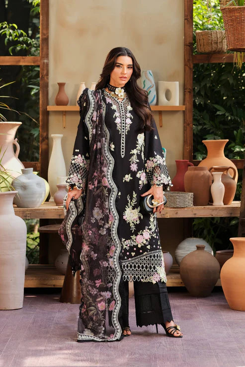 Maryam Hussain | Luxury Lawn 26 | Noir