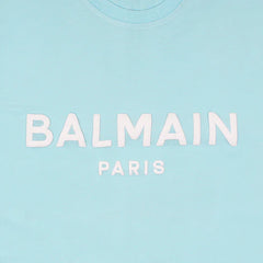 Balmain Sky Blue T-Shirt For Men