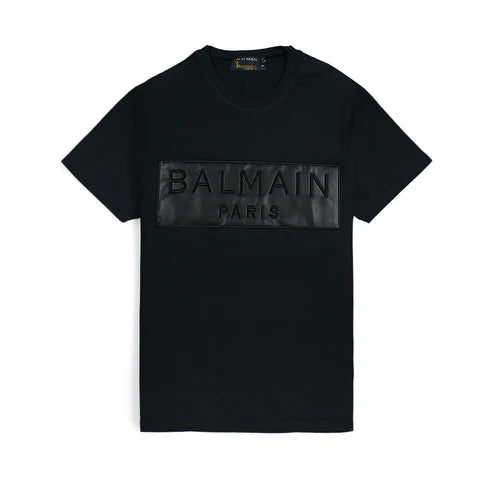 Balmain Leather T-Shirt For Men
