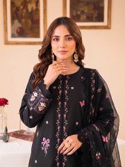 Faiza Faisal | FNF Printed Lawn | FLORAL NOIR