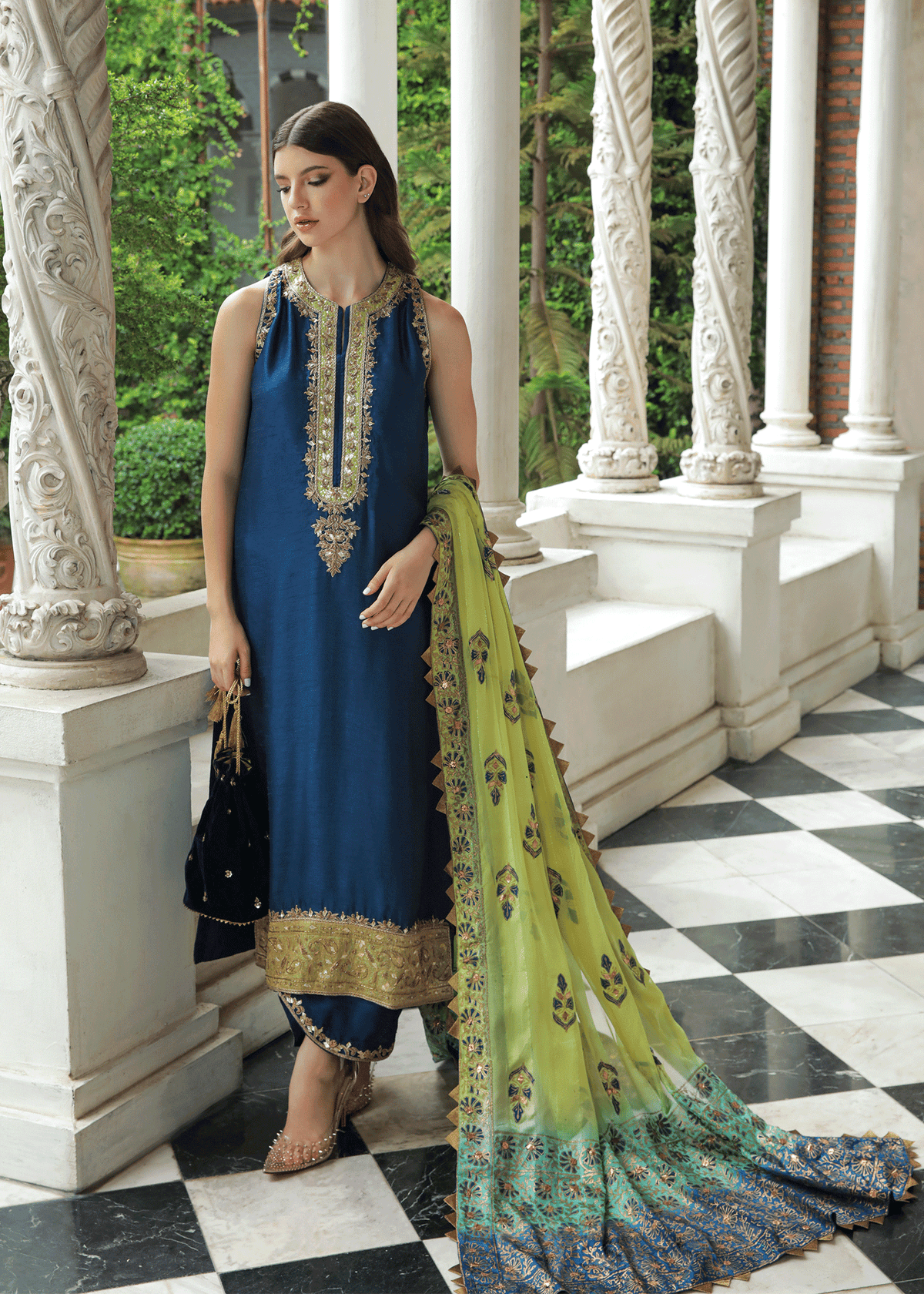 Purple Haze Pret Studio | Apsara Formals | Midnight blue outfit