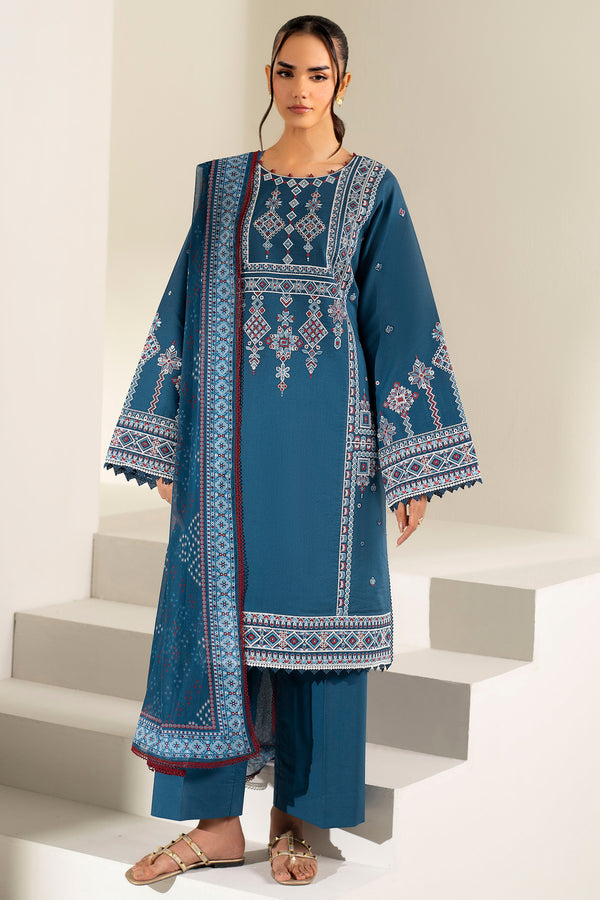 Farasha | Summer Weaves Embroidered Lawn |Pale Blue