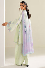 Farasha | Summer Weaves Embroidered Lawn | Mint Garden