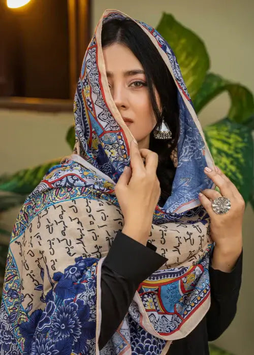 Aalam Stole White - TNG Summer Voile Scarf