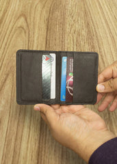 Bookee - Minimalist Cardholder Wallet - Dark Brown