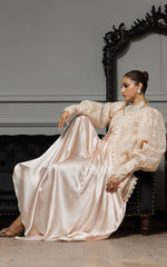 Threads and Motifs | Formal Dresses 25 | Organza Embroidered Jacket With Embroidered Tube And Skirt