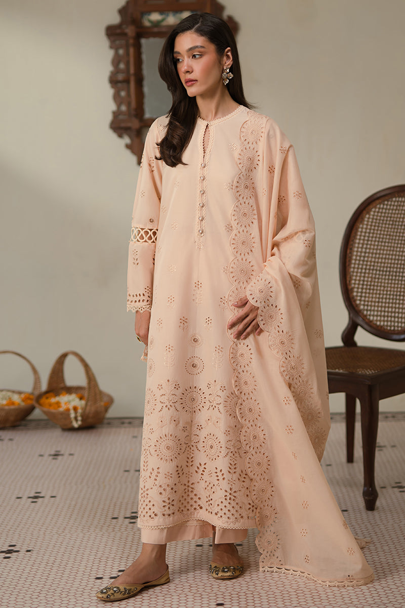 Cross Stitch | Chikankari Lawn 24 | PEARLED IVORY