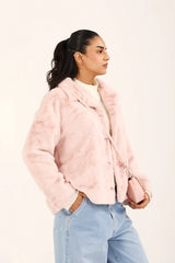 Breakout COLLARED FUR JACKET For Women