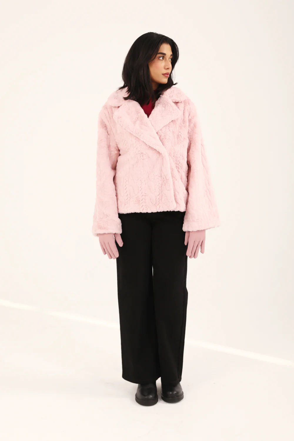 Breakout DOUBLE-BREASTED FUR JACKET For Women